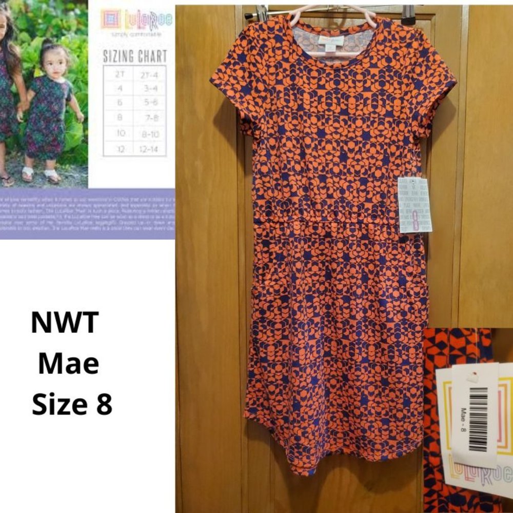 NWT Lularoe Mae Dress Size 8
